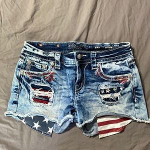 Miss Me American Flag shorts